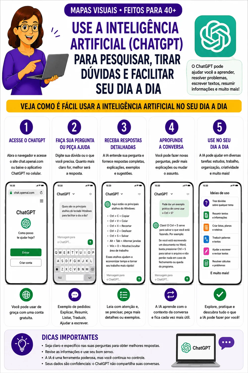 Use inteligência artificial para pesquisar e tirar dúvidas